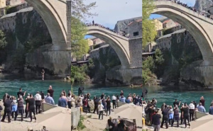 Mostar prepun turista iz cijelog svijeta: Skok sa Starog mosta i aplauz okupljenih