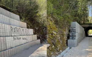 Biciklistička staza Sarajevo–Pale išarana uvredljivim grafitima