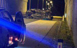 Novi detalji nesreće kod Prnjavora: Poginuo vozač koji je sletio s nadvožnjaka na autoput