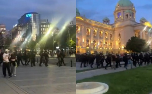 Na ulicama Beograda sve gori: Odjekuju topovski udari, građani se hapse