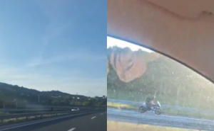 Opasna i bahata vožnja na autoputu kod Sarajeva: Motociklista se kretao suprotnom trakom