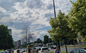 Požar u Sarajevu: Vatrogasci na terenu