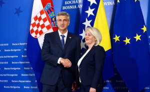 Krišto ugostila Andreja Plenkovića u Sarajevu: Danas potpisuju važan ugovor o graničnim prijelazima