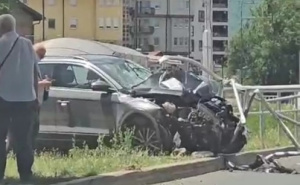 Nesreća na Stupu: Automobilom probio zaštitnu ogradu