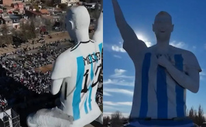 Plavo-bijeli dres i ruka u zraku: Najbolji ambasador Argentine dobio 26 metara visok kip