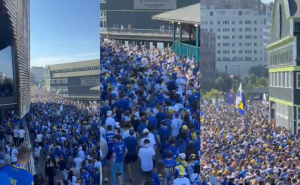 Prizori za pamćenje: Hiljade navijača u korteu krenulo na okršaj BiH i Katara u Seattleu