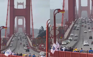 "Stigli smo na Golden Gate": Zastave BiH zavijorile se na čuvenom mostu u San Franciscu