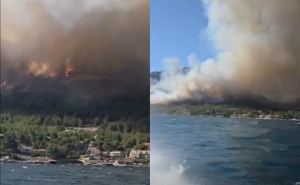 Dramatični prizori na Jadranu: Ostrvo u plamenu, vatrogasci u borbi sa stihijom
