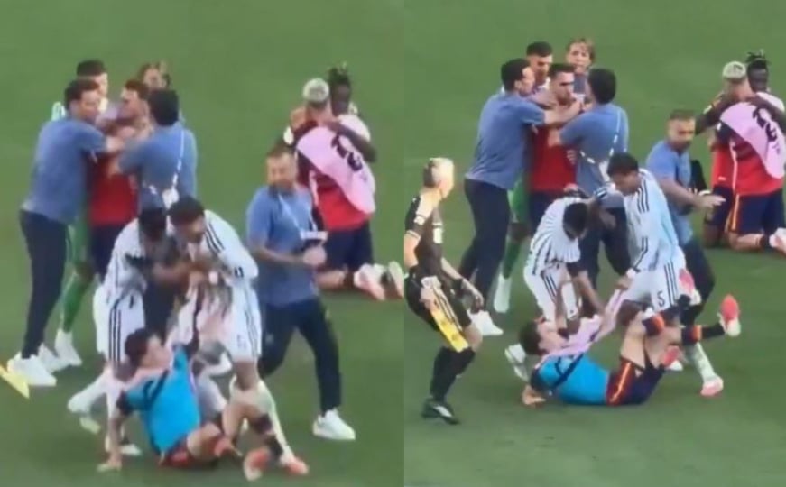 Nakon poraza uslijedio haos: Igrač Argentine udarao rivala i završio sa crvenim kartonom