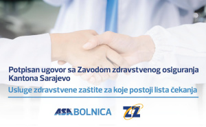 ASA Bolnica i Zavod zdravstvenog osiguranja KS potpisali ugovor: Dostupne usluge sa liste čekanja