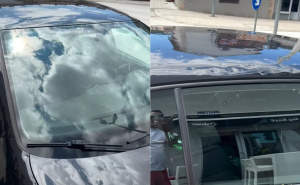 Nevrijeme prouzrokovalo štete: Pogledajte kako izgleda automobil nakon krupnog grada u Nevesinju