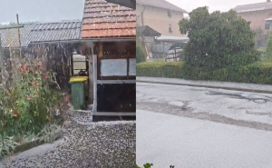 Nevrijeme zahvatilo Sloveniju: Padao grad, jak vjetar rušio stabla