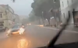 Veliko nevrijeme u Trebinju, ulice pod vodom