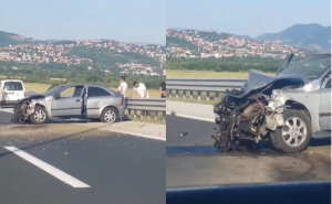 Nesreća na autoputu A1: Automobilom udario u zaštitnu ogradu, jedno lice povrijeđeno