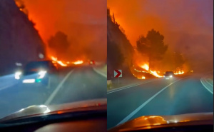 Žena objavila snimak kako s djecom bježi od požara: "Pet minuta je trebalo da sve plane"