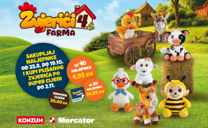 Zvjerići se vraćaju - Konzum i Mercator od 25. augusta mališane vode na uzbudljivu avanturu na farmi