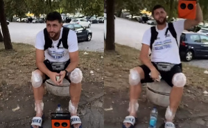 Jusuf Nurkić se opustio na ulicama Tuzle: Na zvučniku slušao hit legendarnog Halida Bešlića
