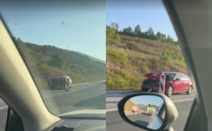 Teška nesreća na autoputu kod Kaknja: Dvije osobe povrijeđene, saobraćaj otežan