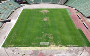Snimak iz zraka pokazuje razmjere oštećenja stadiona Koševo