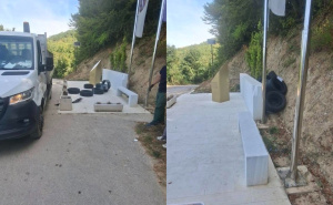 Sramotno: Na spomen-obilježje heroju Enveru Šehoviću bačene automobilske gume