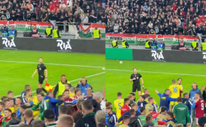 Haos u finišu utakmice između Ukrajine i Mađarske: Sukobili se igrači, umiješali se i navijači