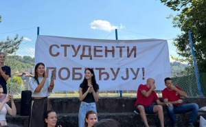 Studenti iz Srbije ne odustaju od promovisanja svoje borbe u manjem bh. entitetu