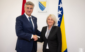 Plenković sa Krišto u Mostaru: "Nastavljamo se zalagati za stabilnu i funkcionalnu BiH"