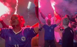 HIT Video: Poljski medij snimio bh. navijača u Zenici, on počeo pjevati 'Bajram dođe'