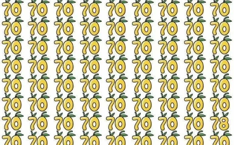Možete li pronaći broj 78 za samo 7 sekundi? Ova mozgalica namučila je mnoge
