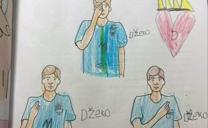 Dječak Uroš nacrtao Džeku na času vjeronauke: Jecao je što Dijamant više neće igrati