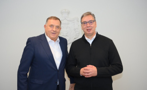 Dodik se sastao sa Vučićem u Zrenjaninu: 'Kujemo planove'