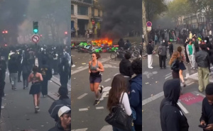 Francuska gori danima, a ona džogira kao da se ništa ne dešava