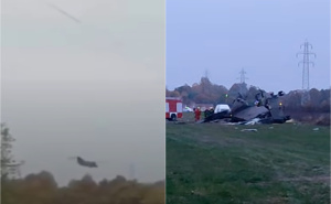 Pojavio se i snimak pada helikoptera kod Brčkog: Letjelica se nekoliko puta okrenula u vazduhu