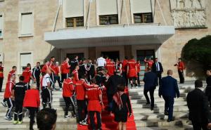  / Dočekani kao heroji nacije: Albanija priredila neviđen doček fudbalskoj reprezentaciji, FOTO: Anadolu Agency