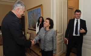  / Dragan Čović primio u posjetu Sezin Sinanoglu: Nastaviti raditi na održivom razvitku u BiH, FOTO: Anadolu Agency