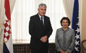  / Dragan Čović primio u posjetu Sezin Sinanoglu: Nastaviti raditi na održivom razvitku u BiH, FOTO: Anadolu Agency