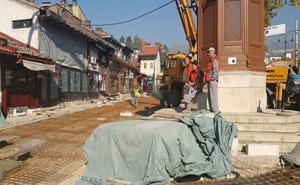 / Betoniran jedan dio Baščaršijskog trga, FOTO: Starigrad.ba