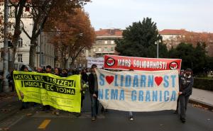  / Protestni marš u Zagrebu: Podrška Francuskoj i otvorenim granicama za izbjeglice, FOTO: AA