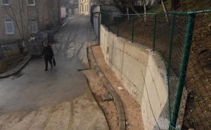  / Završena izgradnja potpornog zida u ulici Avde Jabučice, FOTO: Centar.ba