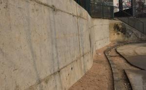  / Završena izgradnja potpornog zida u ulici Avde Jabučice, FOTO: Centar.ba