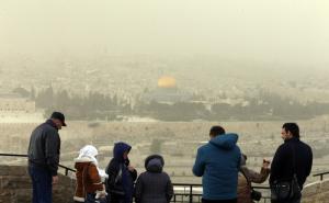  / Jerusalem zahvatila pješčana oluja: Vidljivost manja od 20 metara, FOTO: AA