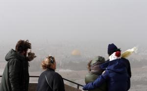  / Jerusalem zahvatila pješčana oluja: Vidljivost manja od 20 metara, FOTO: AA