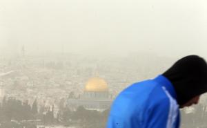  / Jerusalem zahvatila pješčana oluja: Vidljivost manja od 20 metara, FOTO: AA
