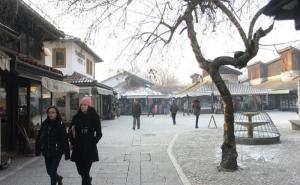  / Srce Baščaršije na 'debelim minusima': Puste starogradske ulice, FOTO: Radiosarajevo.ba
