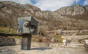  / Karadžićevo rodno selo, spomenik vuku Karadžiću; Foto: BIRN