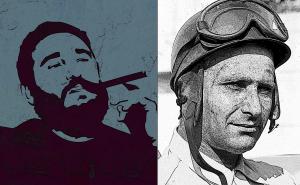  / Fidel Castro (obs/ZDFinfo/ZDF/looksfilm, Gunnar Dedio) i Juan Manuel Fangio (Daimler)