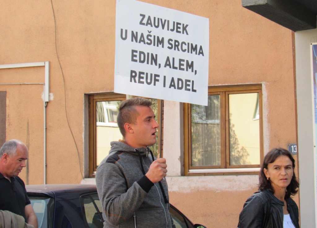 Protest porodica poginulih na kopu kod Živinica