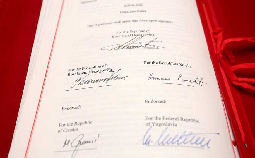 Originalni primjerak Dejtonskog sporazuma