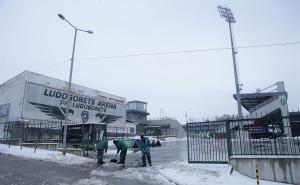 FOTO: AA / Ludogorets Arena i dalje prekrivena snijegom