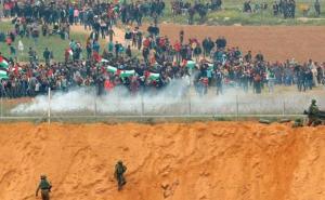 Foto: Anadolija / Protesti na granici Izraela i Palestine